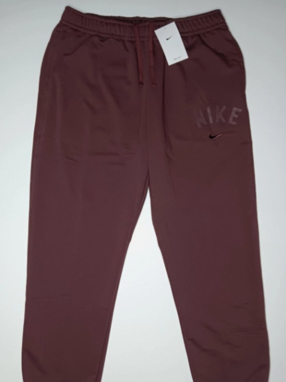Nike Swoosh Fleece Dri-FIT Jogger Pants Burgundy Men’s Size Large